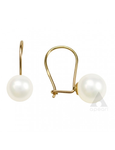 Real Pearl Earrings in Gold K180885Ga
