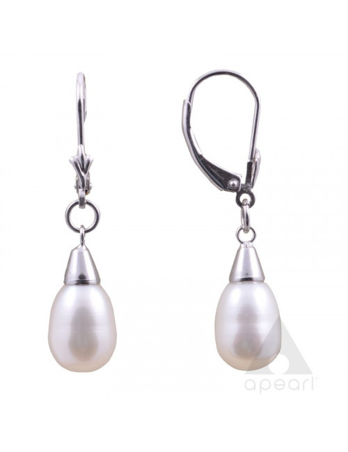 Srebrne kolczyki z perłami Biwa H729S