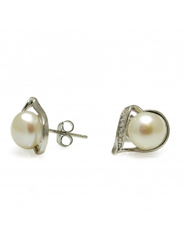 Srebrne kolczyki z perłami Biwa EYA938S
