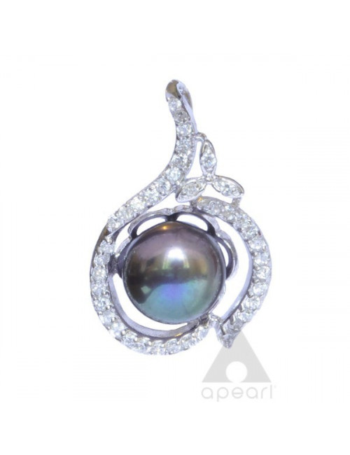 Silver Pendant with Pearl...