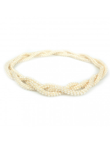 Striking string, braid composed of small pearls with a baroque shape NL23P