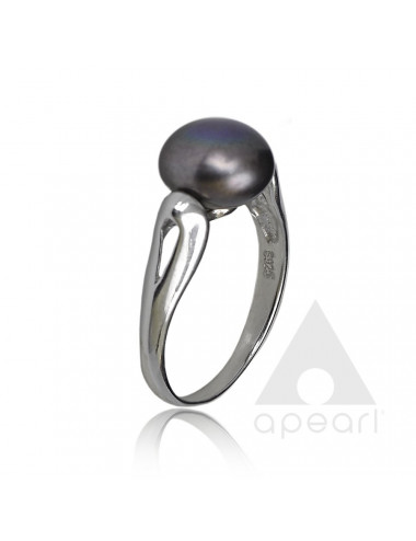 Srebrny pierścionek z perłą R0192S
