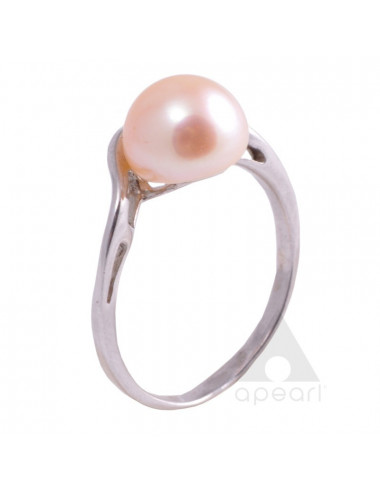 Srebrny pierścionek z perłą SE024S