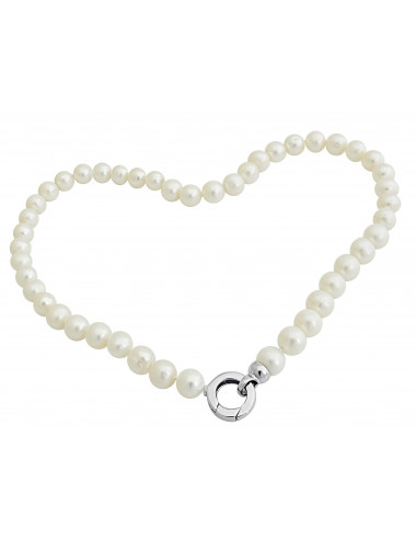 Silver Real Pearl Necklace N910Z726S