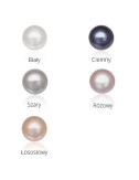 Srebrne kolczyki z perłą 9,5-10,0 mm K109510S