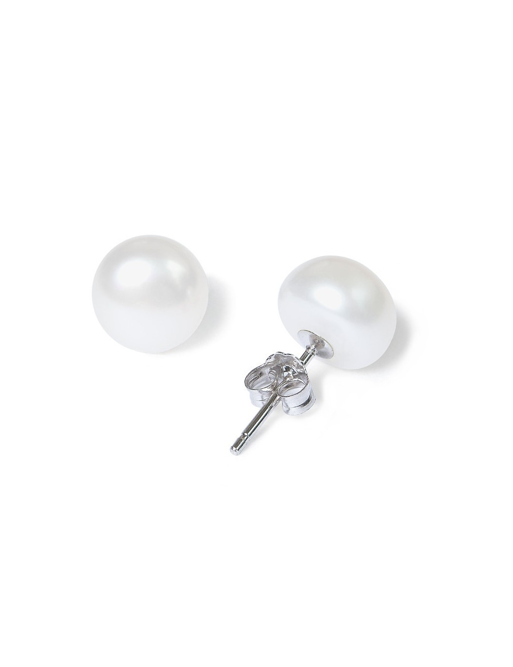Srebrne kolczyki z perłą 8,5-9,0 mm K10859S