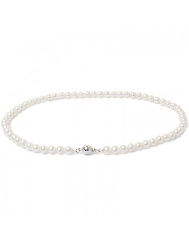 Silver Real Pearl Necklace NO665S3