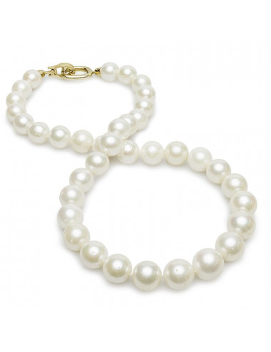 Gold Necklace with South Sea Pearls N10125G8