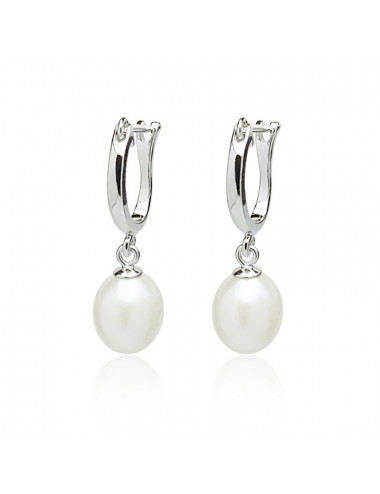 Silver Pearl Earrings IE0291S