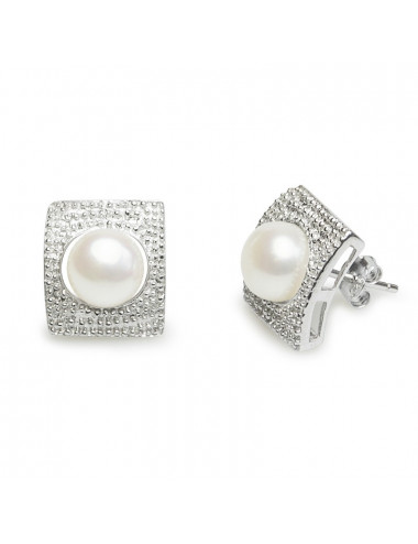 Silver Pearl Earrings ZIE0543