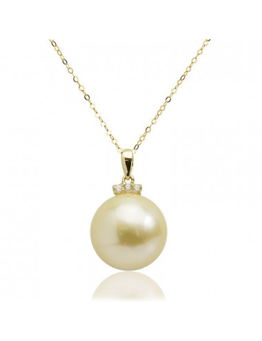 Gold Chain with South Sea Pearl LAN23SC18G