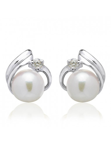 Golden Sea Pearl Earrings KM56BG