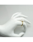 Złoty pierścionek z perłą Biwa FR10177661