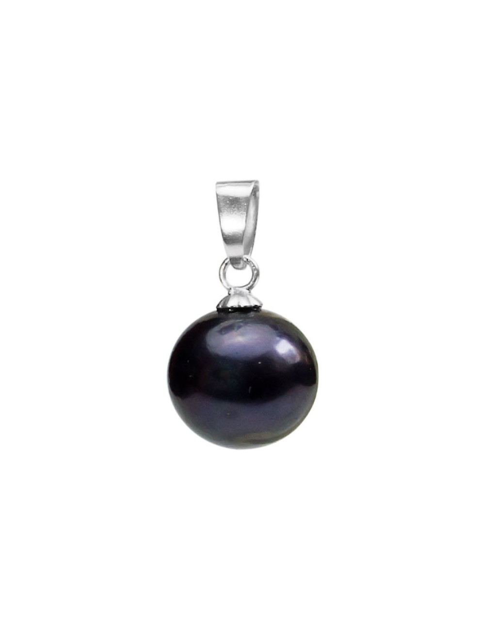 Silver Pendant with Black Pearl WO9510S