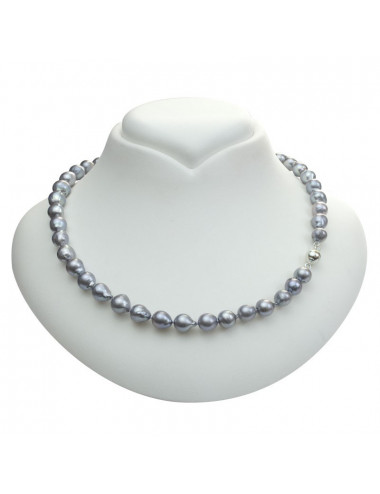 Grey pearl necklace NR080S1