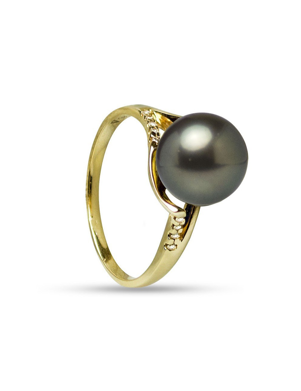 Gold ring with Tahiti pearl RT1011DG