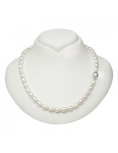 White pearl necklace N6575SK