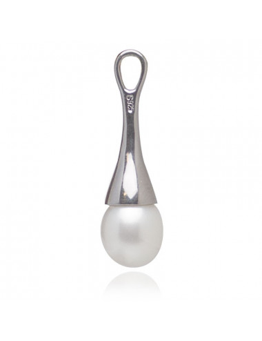 Silver pendant with a real pearl E0494S