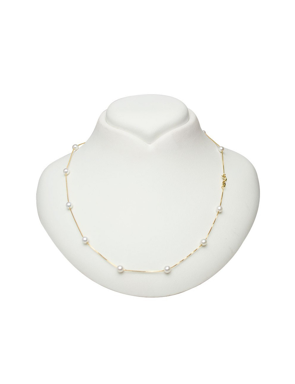 Silver plated pearl necklace NO4550GP