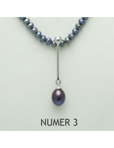 Silver Pearl Necklace NB45S1D