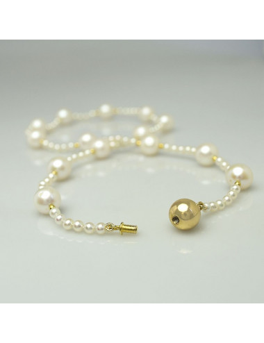 Genuine pearl necklace N39KUS3