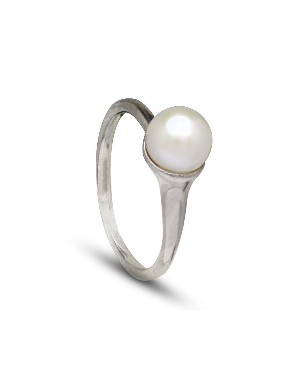Srebrny pierścionek z perłą PMA81S
