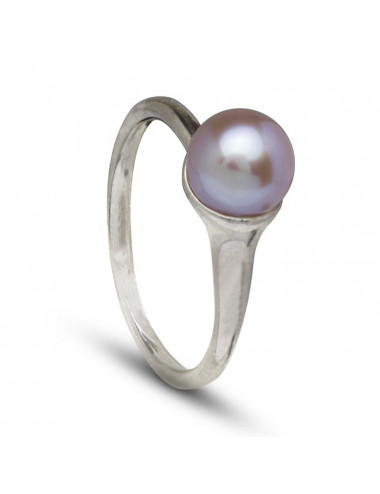 Silver ring with freshwater pearl PMA81S