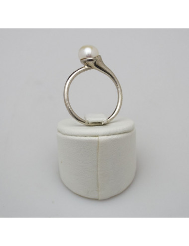 Silver ring with freshwater pearl PMA81S
