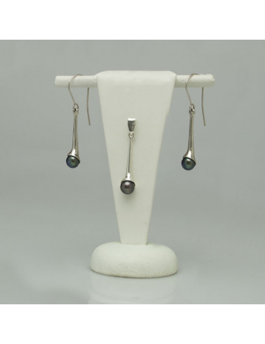 Srebrny komplet z perłami WKA81S