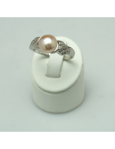 Srebrny pierścionek z perłą SR0017AS