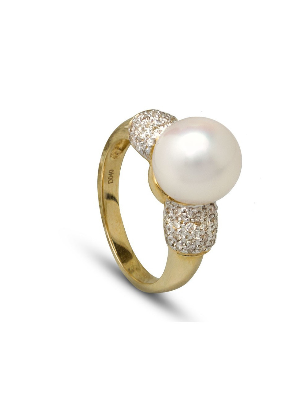 Gold ring with diamonds FR0118995G