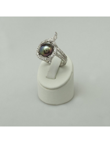 Srebrny pierścionek z perłą Biwa R01799S