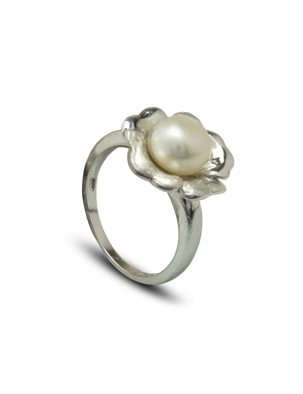 Silver ring with freshwater pearl FR10852S