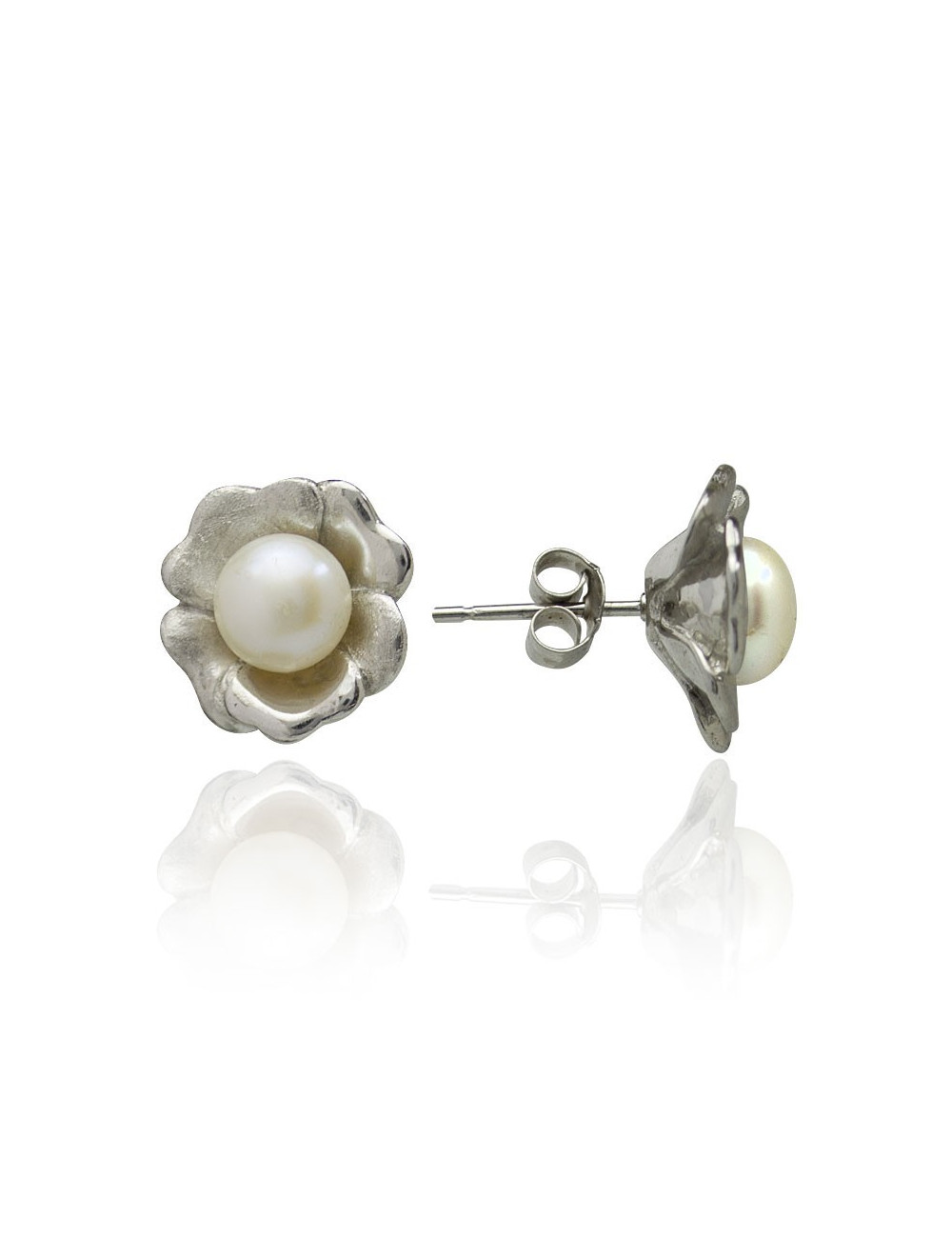 Srebrne kolczyki z perłami FE10852S