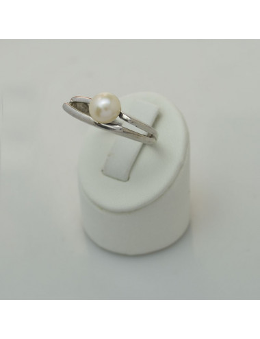 Silver ring with pearl ZIR0746S