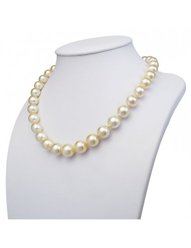 Złoty naszyjnik z perłami Australijskimi N10213G8