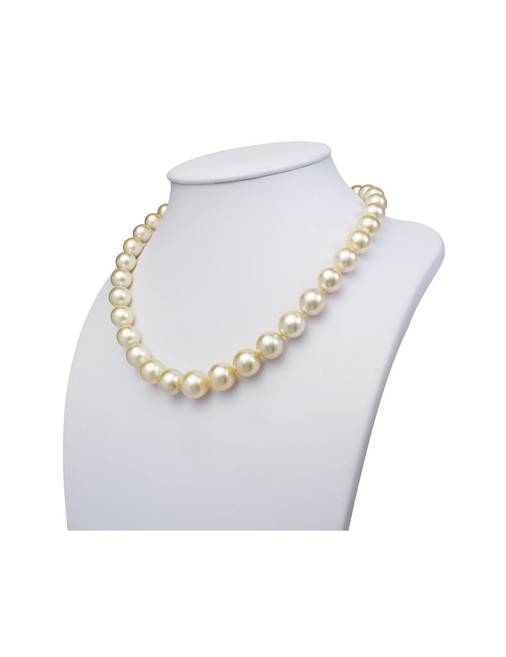 Złoty naszyjnik z perłami Australijskimi N10213G8