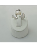 Silver ring with freshwater pearl FR302390S