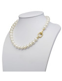 Złoty naszyjnik z perłami Australijskimi N10125G8