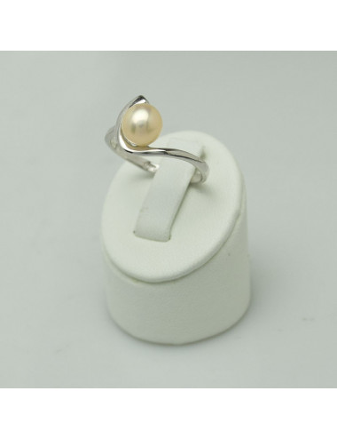 Srebrny pierścionek z perłą SR0002S
