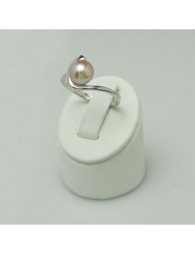Silver ring with freshwater pearl SR0002S
