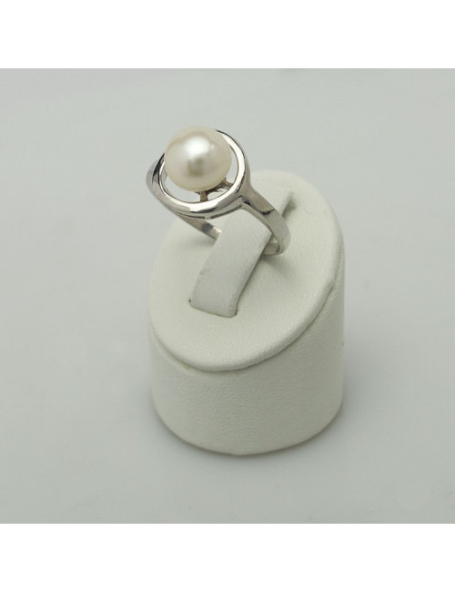 Silver ring with freshwater pearl PDE0002S