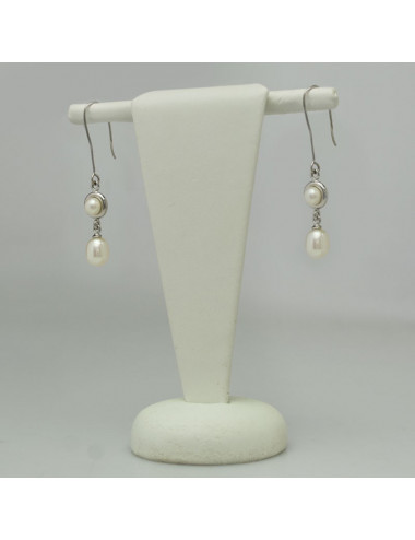 Srebrne kolczyki z perłami EMA23S