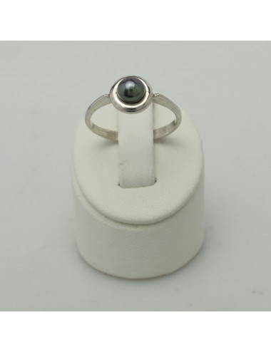 Silver ring with freshwater pearl RMA23S