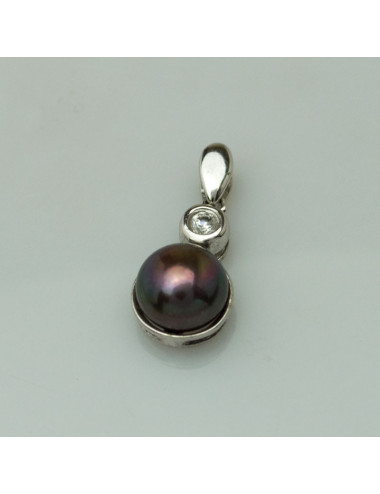 Silver pendant with freshwater pearl IP0048S