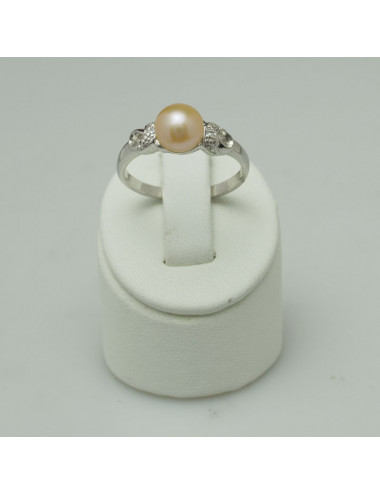 Silver ring with freshwater pearl IR0172S