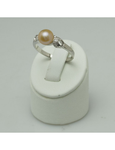 Srebrny pierścionek z perłą IR0172S