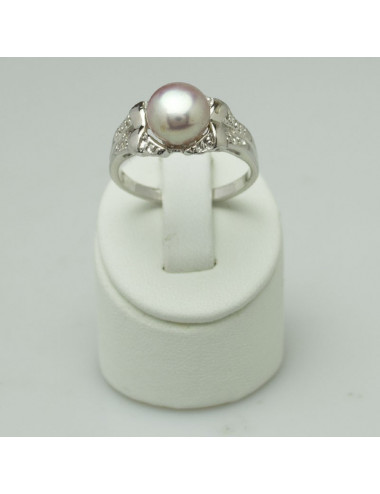 Srebrny pierścionek z perłą SR0123AS