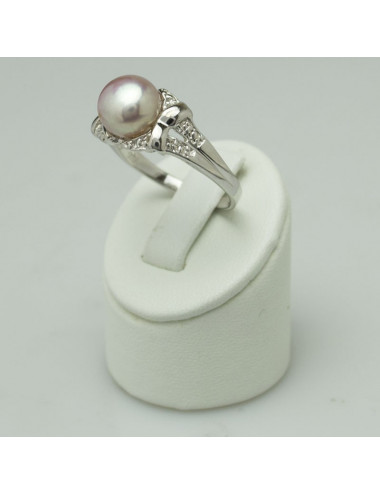Srebrny pierścionek z perłą SR0123AS