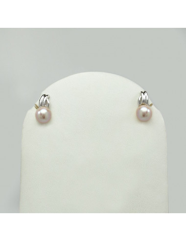 Srebrne kolczyki z perłami SE0004AS